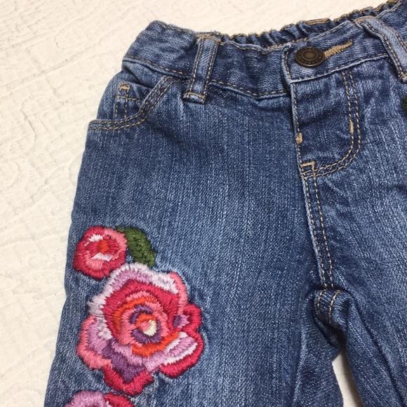 0-3m (6/$20) Embroidered Denim Jeans by George - Picture 5 of 12